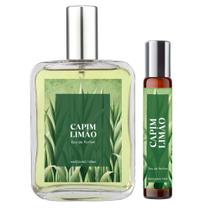 Perfume Capim Limão Masculino 100ml + Spray 10ml Natural