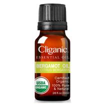Perfume Cliganic, óleo essencial de bergamota orgânico, 10 ml, unissex