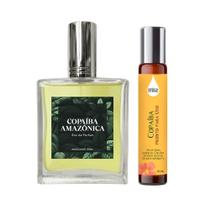 Perfume Copaíba Amazônica Homem 50Ml + Óleo Essencial 10Ml - Essência Do Brasil