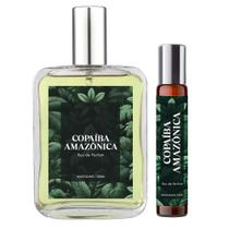 Perfume Copaíba Amazônica Masculino 100ml + Roll On 10ml