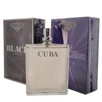 Perfume Cuba Black Masculino Nacional + Cuba Double Bleu 100 ml