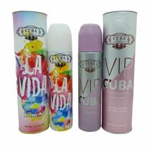 Perfume Cuba La Vida Feminino Importado + Cuba Vip Importado 100 ml