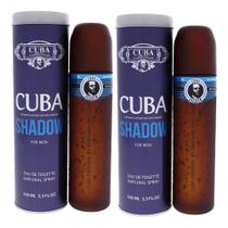 Perfume Cuba Shadow by Cuba para homens Spray EDT de 100 ml Pacote com 2