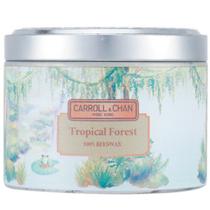 Perfume de floresta tropical Candle Carroll & Chan 100% cera de abelha