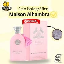 Perfume Delilah Rosa Maison Alhambra Árabe Feminino Eau de Parfum 100ml Original Floral Frutado Perfume Delilah Rosa Maison Alhambra Árabe Feminino Eau de Parfum 100ml Original Floral Frutado