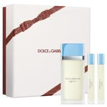 Perfume Dolce&Gabbana Light Blue Feminino Kit Presente 3 Peças EDT