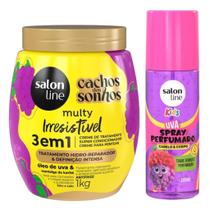 Perfume e Tratamento: Spray Perfumado e Creme 3em1 1kg Uva Irresistível Salon Line