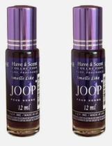 Perfume em óleo roll-on E de B Joop Men 12 ml, pacote com 2 Perfume em óleo roll-on E de B Joop Men 12 ml, pacote com 2