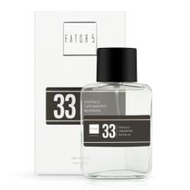 Perfume Fator 5 Nr.33 - 60ml (NOVO) Sândalo/Cardamomo/Baunilha