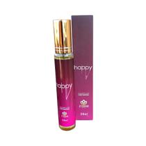 Perfume Feminin Happy Zyone 28ml Alta Fixação Eau de Parfum 25 de Essência Floral Frutado com Orquídea Negra e Romã