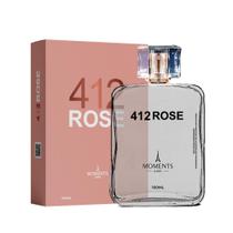 Perfume feminino 421 Rose 100ml Moments Paris