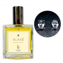 Perfume Feminino Blasé + Brinco Prata Coração