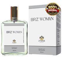 Perfume Feminino BRZ Woman 100ml Zyone Parfum Alta Fixação Antigo 121 BRZ