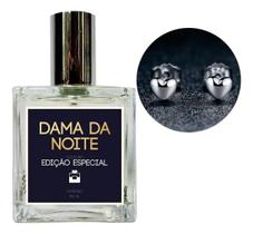 Perfume Feminino Dama Da Noite + Brinco Prata Coração