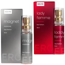 Perfume feminino e masculino Magnet Lady femme kit com 2