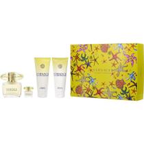 Perfume Feminino Gianni Versace Yellow Diamond Edt Spray 90 Ml&Loção Corporal 100 Gel De Banho 5 Mini