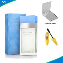 Perfume Feminino Light Blue 100ml Com Espelho de Bolsa e Máscara de Cílios