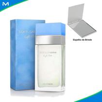 Perfume Feminino Light Blue 100ml Com Espelho de Bolsa Pratico