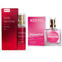 Perfume feminino Morango Lady femme ativa feromonios kit