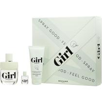 Perfume Feminino Rochas Girl Edt Spray 100 Ml & Gel De Banho 5 Mini