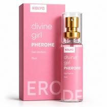 Perfume Feminino Sedução Feromonio Divine Girl Floral Amadeirado Kalya 15ml Perfume Feminino Sedução Feromonio Divine Girl Floral Amadeirado Kalya 15ml