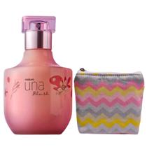 Perfume Feminino una Blush 75 ml Com Mini Necessarie 12x10cm