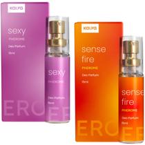 Perfume femininos Sexy Sense fire ativa feromonios kit com 2