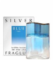 Perfume Fragluxe Unilab Silver Blue Eau de Toilette 100ml para homens Perfume Fragluxe Unilab Silver Blue Eau de Toilette 100ml para homens