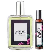 Perfume Gerânio Elegante Homem 100ml + Roll On 10ml Natural