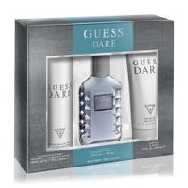 Perfume GUESS DARE para homens EDT 100mL + SG 200mL + Spray corporal 226mL
