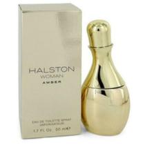 Perfume Halston Woman Amber Feminino 50ml Edt - Original - Novo Perfume Halston Woman Amber Feminino 50ml Edt - Original - Novo