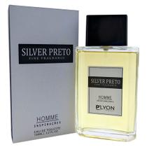 Perfume homme premium hp026 silver preto 100ml