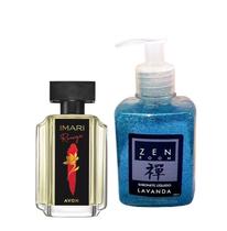 Perfume Imari Rouge 50ml + Sabonete Lavanda Com Glitter Para Corpo e Mãos Zen Room - Avon