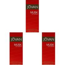 Perfume Jovan Musk para mulheres Eau de Cologne 96 ml (pacote com 3) Perfume Jovan Musk para mulheres Eau de Cologne 96 ml (pacote com 3)