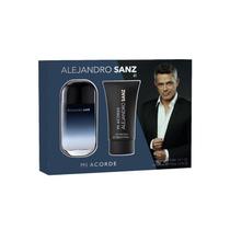 Perfume Kit Alejandro Sanz Mi Acorde El Edt 100Ml Loção Pós Barba Após Balm Masc