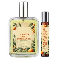 Perfume Laranja Doce Brilhante Feminino 100ml + Roll On 10ml