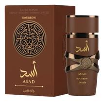 Perfume Lattafa Asad Bourbon Masculino Árabe EDP 100ml Original Essência Intensa Perfume Lattafa Asad Bourbon Masculino Árabe EDP 100ml Original Essência Intensa