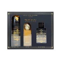 Perfume Lattafa Badee Al Oud para Glória 100 mL + 200 mL + 50 mL