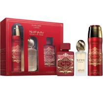 Perfume Lattafa Badee Al Oud Sublime 100mL, conjunto de 3 peças, unissex