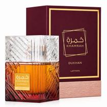 Perfume Lattafa Khamrah Dukhan 100ml Eau de Parfum Unissex Importado Original Longa Duração Perfume Lattafa Khamrah Dukhan 100ml Eau de Parfum Unissex Importado Original Longa Duração