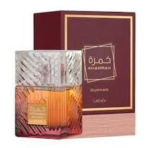 Perfume Lattafa Khamrah Dukhan Eau de Parfum 100ml Importado Unissex Amadeirado Especiado
