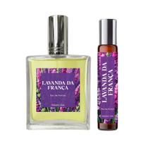 Perfume Lavanda Da França Feminino 50Ml + Spray 10Ml Vegano