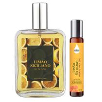 Perfume Limão Siciliano Radiante Masc 100ml + Óleo Essencial