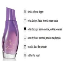Perfume Luna Fascinante 75ml Feminino: Fragrância Envolvente Flores Roxas