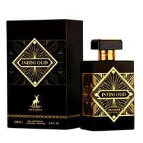 Perfume Maison Alhambra Infini Oud Eau de Parfum 100ml Fragrância Árabe Amadeirada Intensa e Sofisticada, Longa Duração