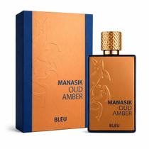 Perfume Manasik Oud Amber Bleu Eau de Parfum EDP 100ml Masculino Importado Perfume Manasik Oud Amber Bleu Eau de Parfum EDP 100ml Masculino Importado