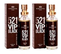 Perfume Masculino 521 VIP Black 15ml - Kit 2 - Amakha Paris