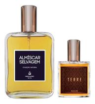 Perfume Masculino Almíscar Selvagem 100Ml + Terre 30Ml - Essência Do Brasil