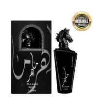 Perfume Masculino Árabe Maahir Black Lattafa EDP 100ml Amadeirado, Intenso e Elegante