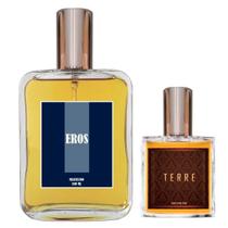 Perfume Masculino Eros 100ml + Terre 30ml - Essência do Brasil